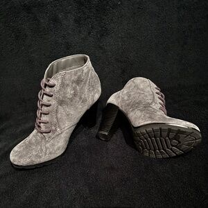 ANKLE BOOTS, FAUX SUEDE